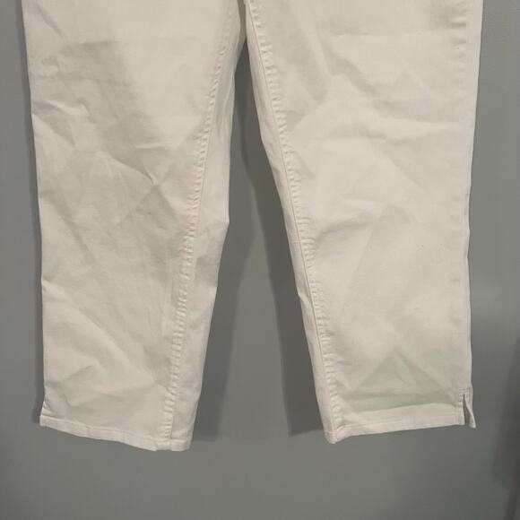 NWT C Est 1946 Hi Rise Denim Skinny Crop Jeans White Size 6 - Picture 2 of 9